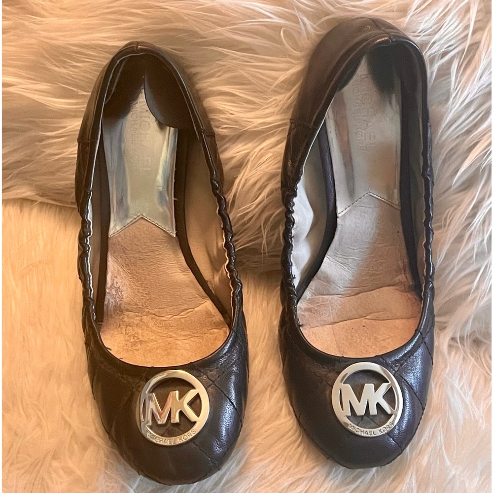 Michael Kors leather ballet flats